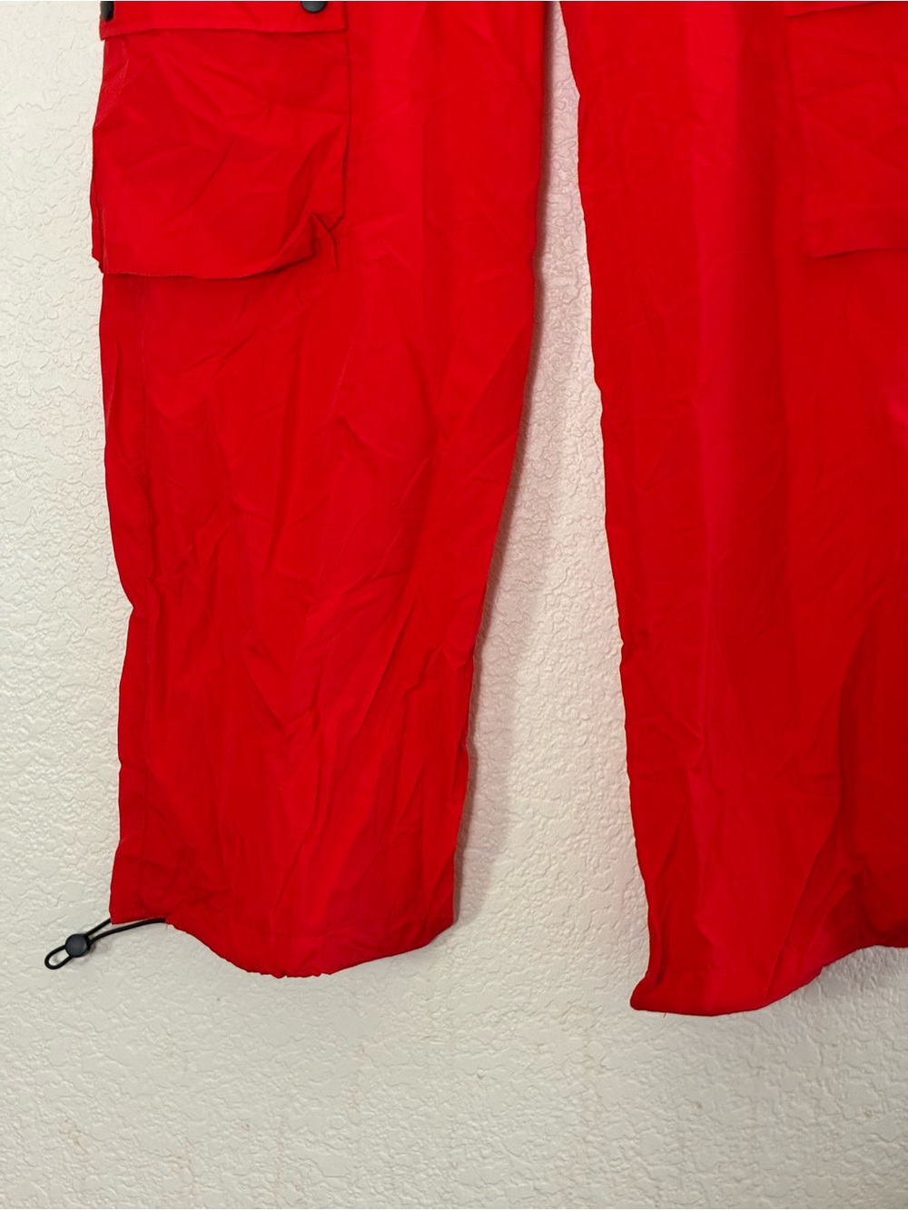 Garage | NWT red high waist nylon cargo pants size small - Picture 4 of 13